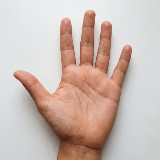 Przykład zdjęcia lewej dłoni