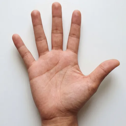 Przykład zdjęcia prawej dłoni